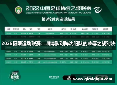 2025极限运动联赛：淄博队对阵沈阳队的荣辱之战对决